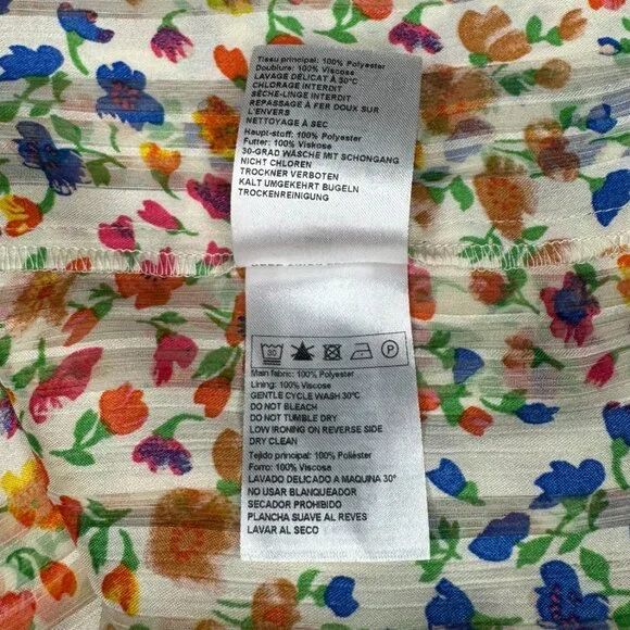 NWT Anthropologie BA&SH Reese Midi Floral Dress Small Size 6 boho fall - Picture 8 of 9